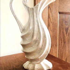 Beautiful Iridescent Pearl White Pitcher